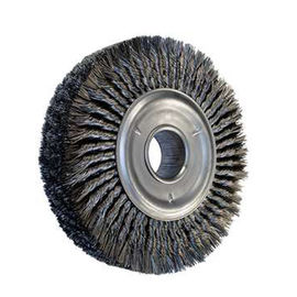 Customized Polishing Wheel Brushes , Rust Cleaning Twist Knot Wire Brush