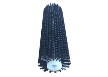 Glass Cleaning Cylindrical Roller Brush / Industrial Nylon Brush Roller