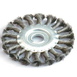 Stainless Steel Wire Polishing Wheel Brushes Twisted Knot Bevel Wheel Disc Brushes